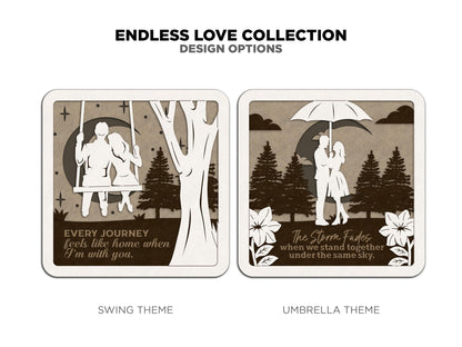 Endless Love Collection - Anniversary & Valentines Day Signage - SVG, PDF, AI File Download - Works with all Laser Types