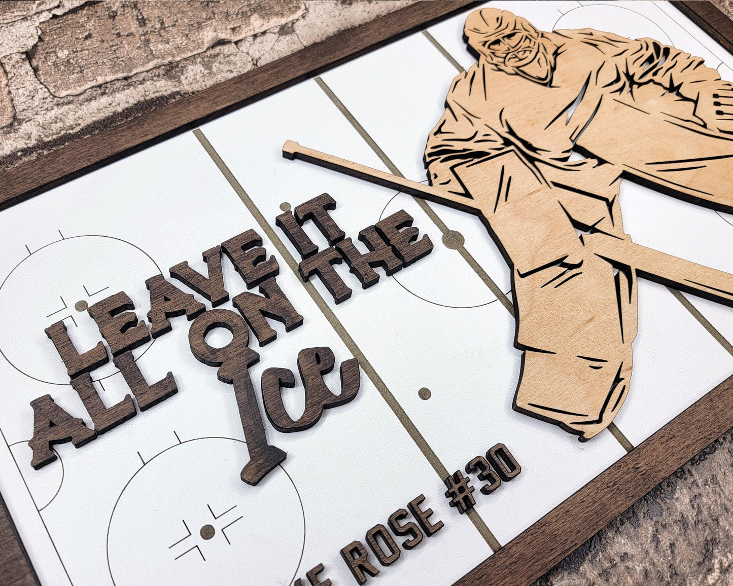 The Stadium Field Series Hockey - Ornaments and Signage - SVG, PDF, AI File Download - Works with all Laser Types