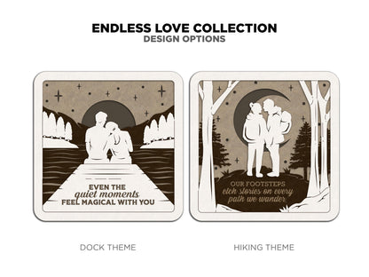 Endless Love Collection - Anniversary & Valentines Day Signage - SVG, PDF, AI File Download - Works with all Laser Types