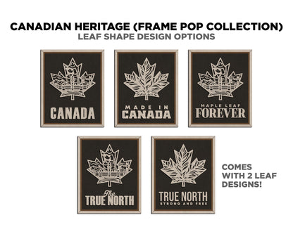 Canadian Heritage Series - FramePop Collection - SVG, PDF, ai File Download - Works with all Lasers