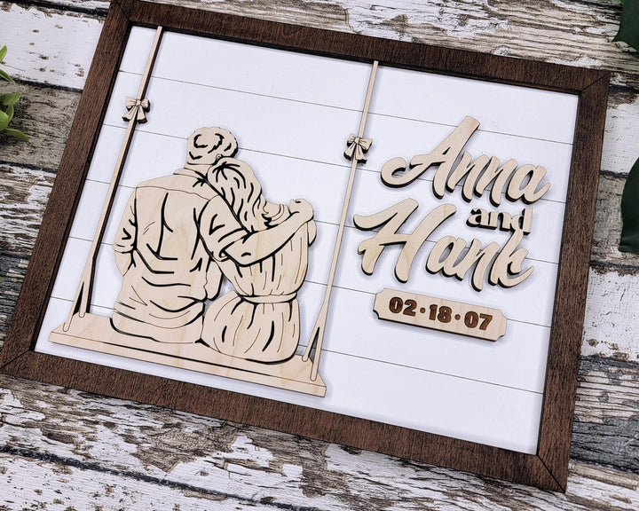 Forever Love Signage - Anniversary & Valentines Day Signage - SVG, PDF, AI File Download - Works with all Laser Types