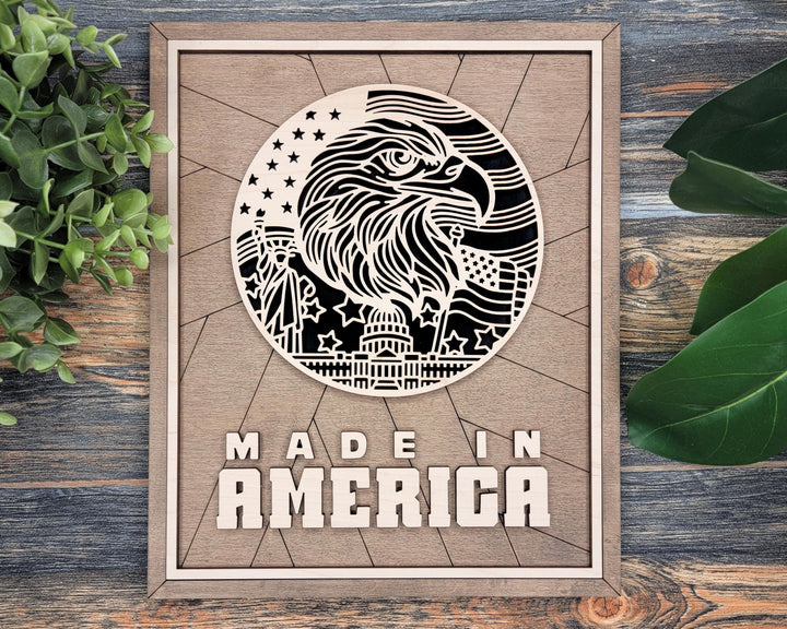 USA Heritage Series - FramePop Collection - SVG, PDF, ai File Download - Works with all Lasers