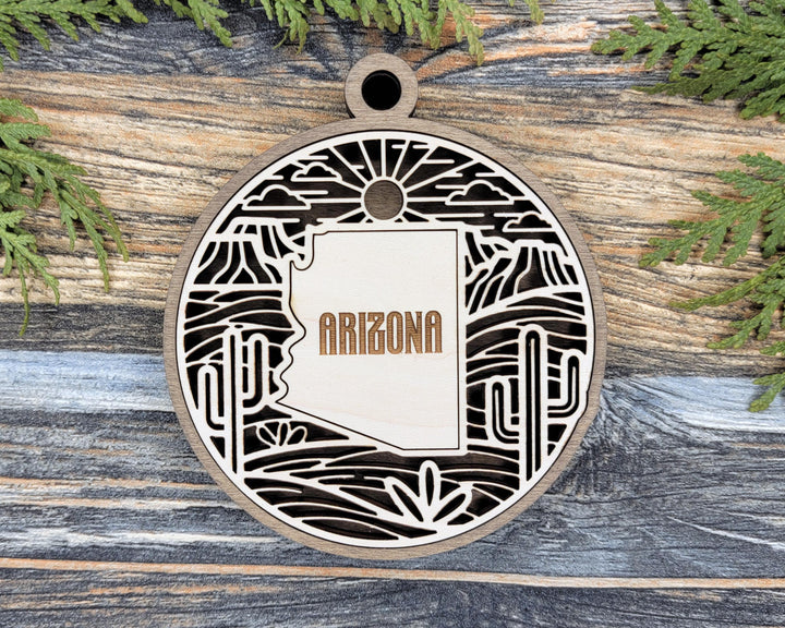 Arizona State Heritage Series - FramePop Collection - Ornaments and Signage - SVG, PDF, ai File Download - Works with all Lasers
