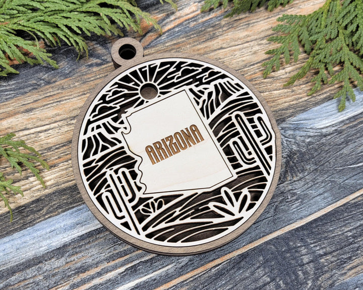Arizona State Heritage Series - FramePop Collection - Ornaments and Signage - SVG, PDF, ai File Download - Works with all Lasers