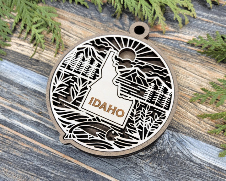 Idaho State Heritage Series - FramePop Collection - Ornaments and Signage - SVG, PDF, ai File Download - Works with all Lasers