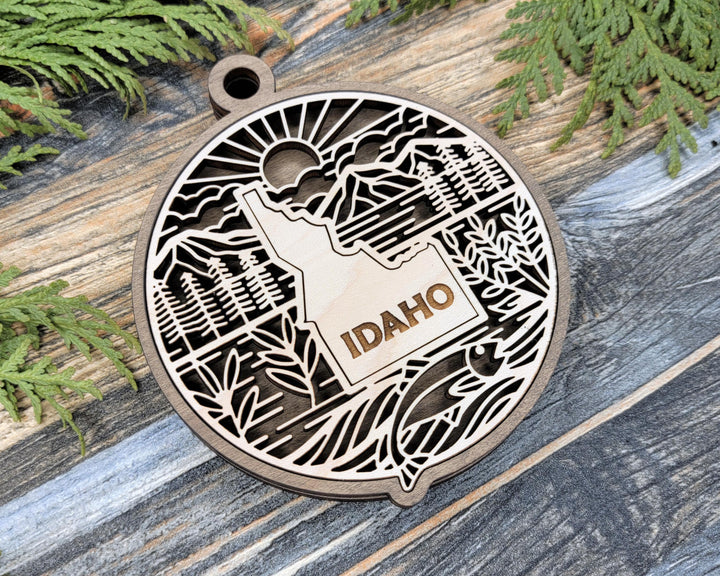 Idaho State Heritage Series - FramePop Collection - Ornaments and Signage - SVG, PDF, ai File Download - Works with all Lasers