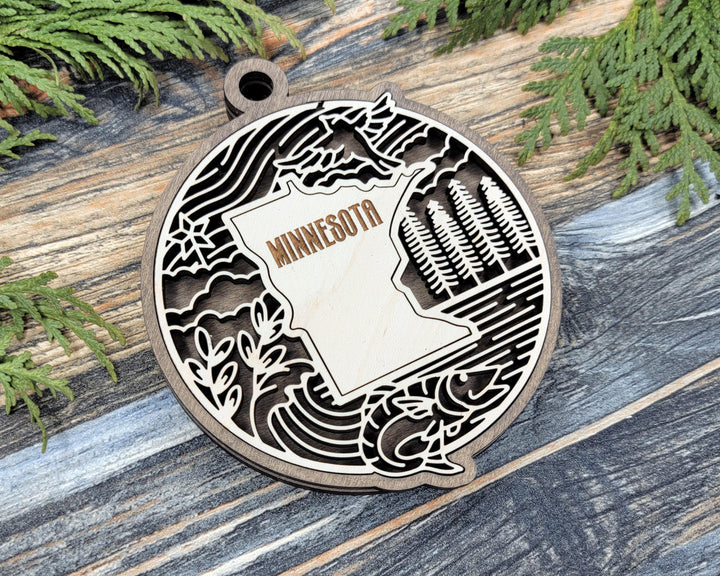 Minnesota State Heritage Series - FramePop Collection - Ornaments and Signage - SVG, PDF, ai File Download - Works with all Lasers