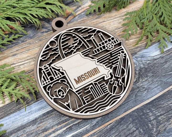 Missouri State Heritage Series - FramePop Collection - Ornaments and Signage - SVG, PDF, ai File Download - Works with all Lasers