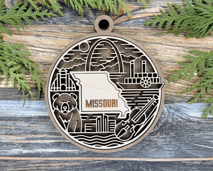 Missouri State Heritage Series - FramePop Collection - Ornaments and Signage - SVG, PDF, ai File Download - Works with all Lasers