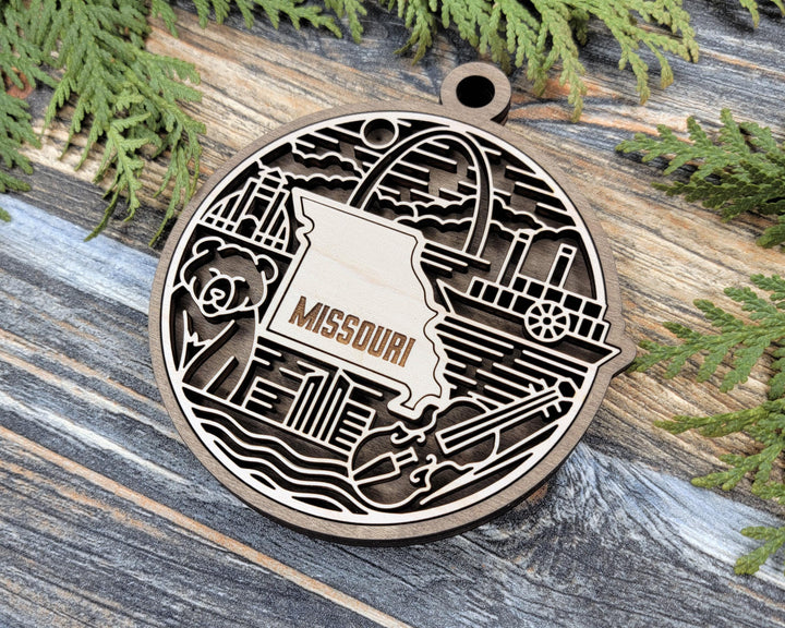 Missouri State Heritage Series - FramePop Collection - Ornaments and Signage - SVG, PDF, ai File Download - Works with all Lasers