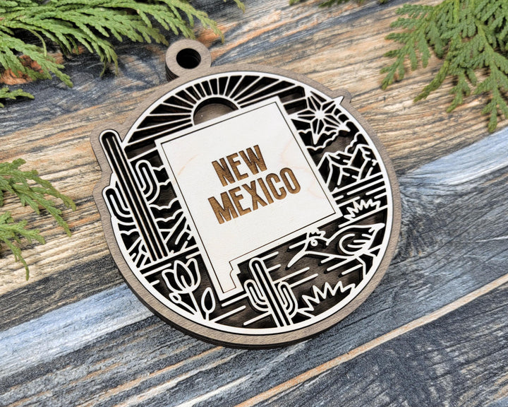 New Mexico State Heritage Series - FramePop Collection - Ornaments and Signage - SVG, PDF, ai File Download - Works with all Lasers