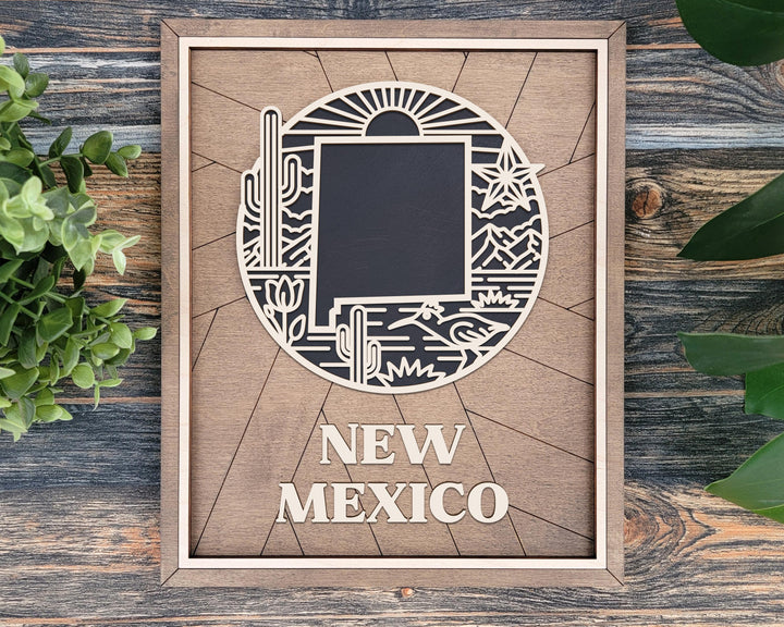 New Mexico State Heritage Series - FramePop Collection - Ornaments and Signage - SVG, PDF, ai File Download - Works with all Lasers