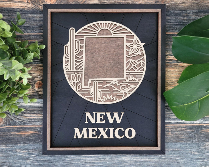 New Mexico State Heritage Series - FramePop Collection - Ornaments and Signage - SVG, PDF, ai File Download - Works with all Lasers