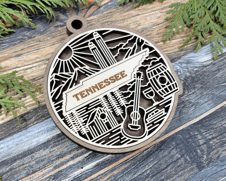 Tennessee State Heritage Series - FramePop Collection - Ornaments and Signage - SVG, PDF, ai File Download - Works with all Lasers