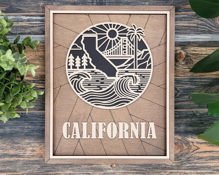 California State Heritage Series - FramePop Collection - Ornaments and Signage - SVG, PDF, ai File Download - Works with all Lasers