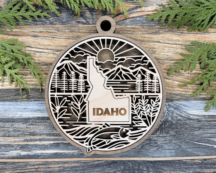 Idaho State Heritage Series - FramePop Collection - Ornaments and Signage - SVG, PDF, ai File Download - Works with all Lasers