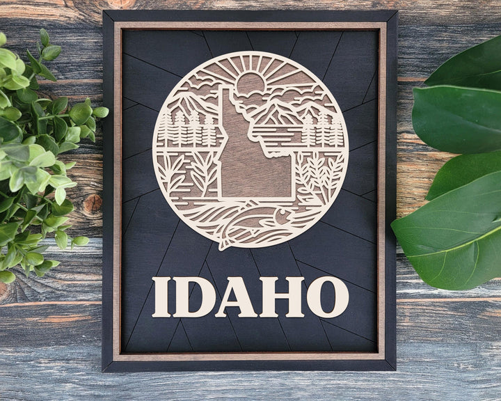 Idaho State Heritage Series - FramePop Collection - Ornaments and Signage - SVG, PDF, ai File Download - Works with all Lasers