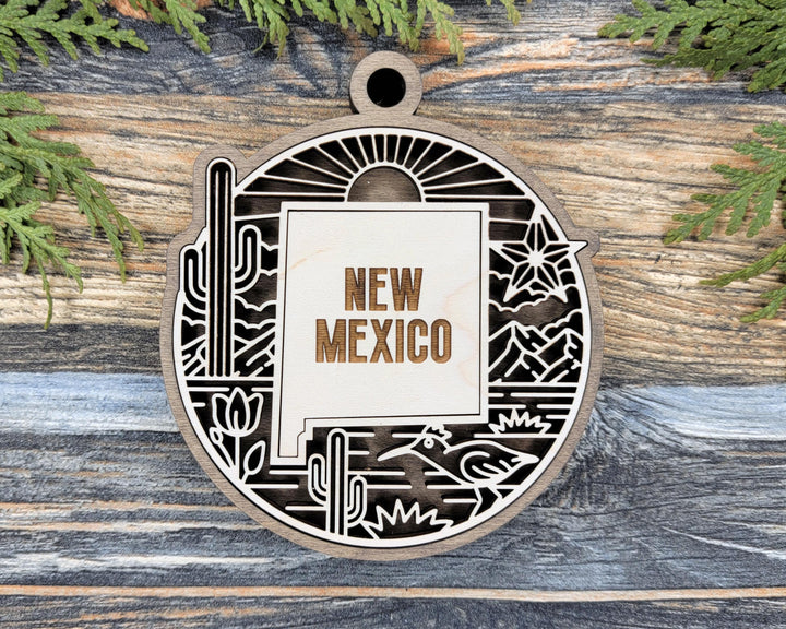 New Mexico State Heritage Series - FramePop Collection - Ornaments and Signage - SVG, PDF, ai File Download - Works with all Lasers