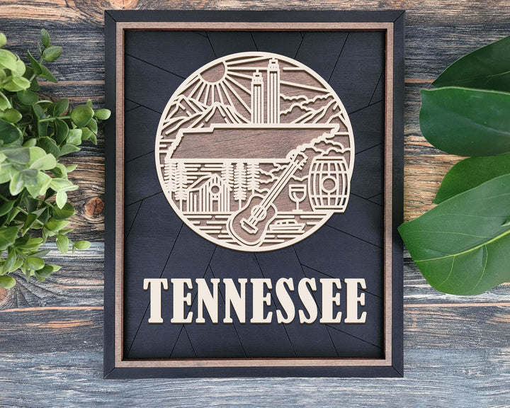Tennessee State Heritage Series - FramePop Collection - Ornaments and Signage - SVG, PDF, ai File Download - Works with all Lasers
