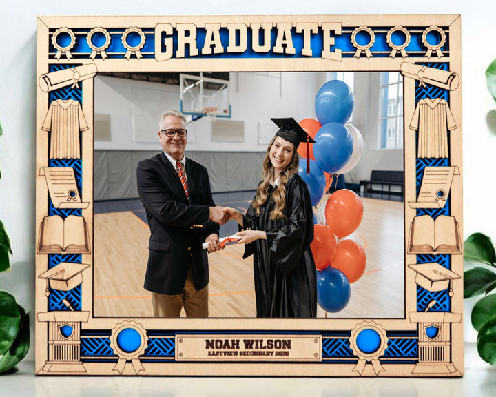 Graduate Icon Frames - Includes Frame Sizes 4x6, 5x7, 8x10 in Landscape and Portrait - Works with all Lasers