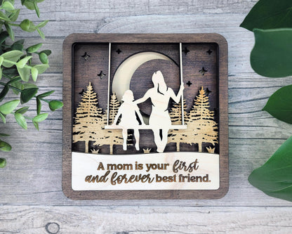 Mother Day Moments Collection - 7 Designs and 3 Shapes 7 Text Options - SVG, PDF, AI File Download - Works with all Laser Types