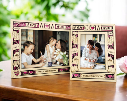 Mother's Day Icon Frames - Includes Frame Sizes 4x6, 5x7, 8x10 in Landscape and Portrait - Works with all Lasers