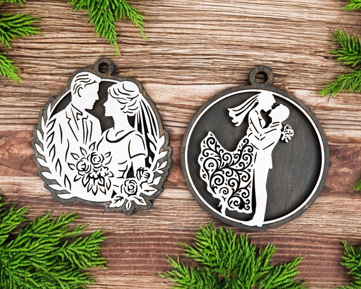 Happily Ever After Series - FramePop Collection - Ornaments and Signage - SVG, PDF, ai File Download - Works with all Lasers