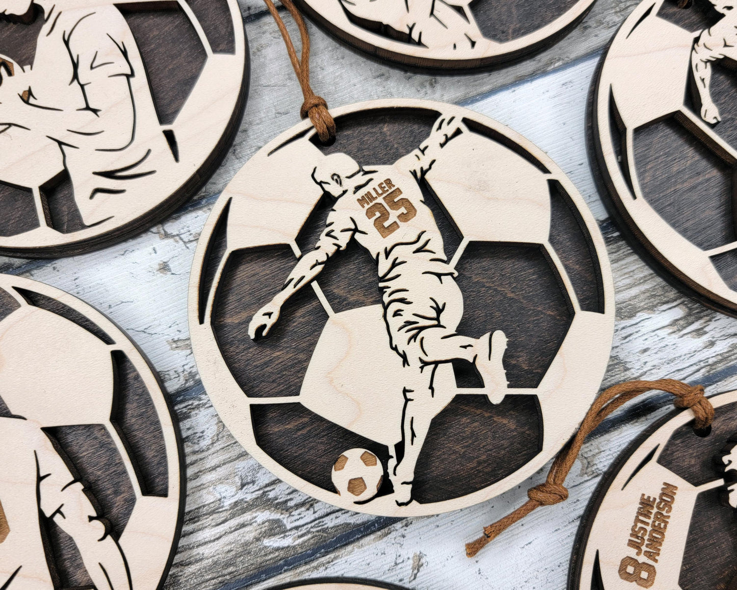 Stadium Series Spotlight Ornaments - Soccer Expansion Set - 16 Ornaments - SVG, PDF, AI File Download - Works with all Laser Types