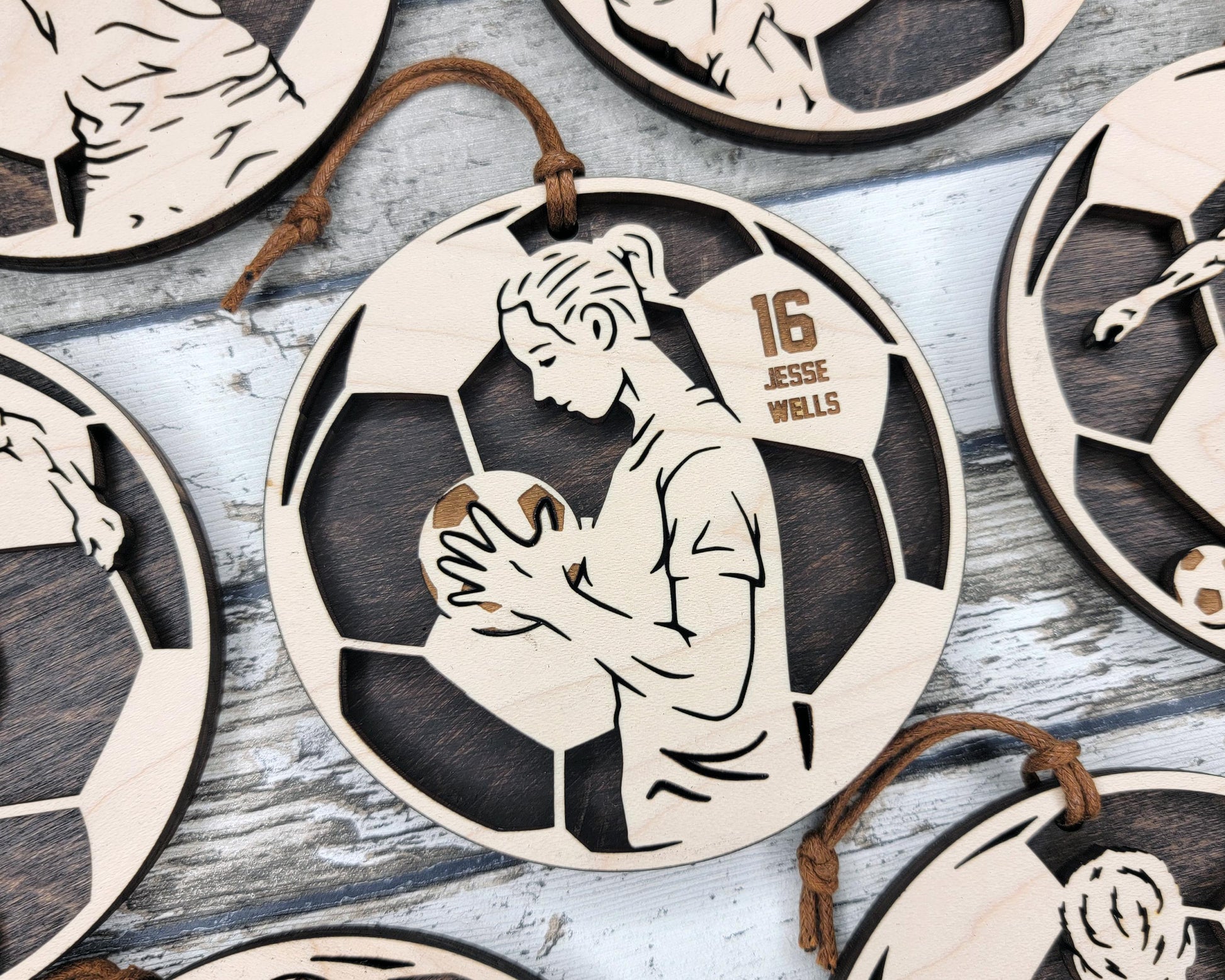 Stadium Series Spotlight Ornaments - Soccer Expansion Set - 16 Ornaments - SVG, PDF, AI File Download - Works with all Laser Types