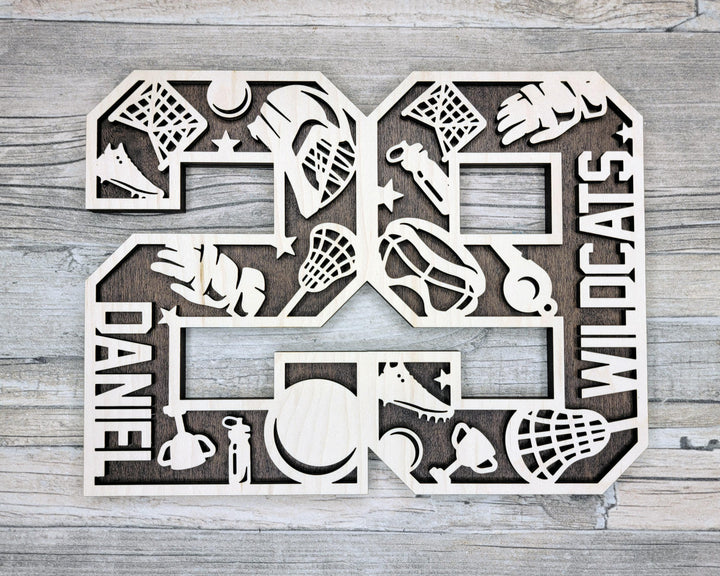 Stadium Series Letters and Numbers - Lacrosse - Customizable and Non Customizable - SVG, PDF, ai File Download - Works with all Lasers