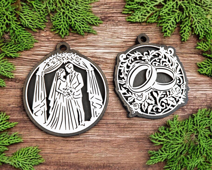 Happily Ever After Series - FramePop Collection - Ornaments and Signage - SVG, PDF, ai File Download - Works with all Lasers