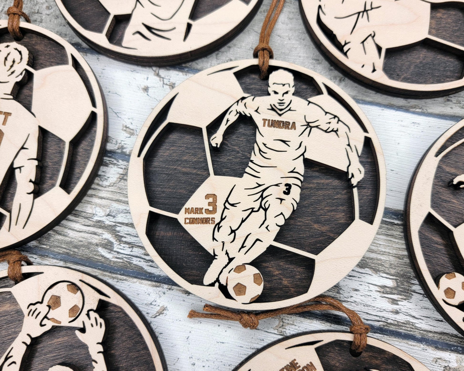 Stadium Series Spotlight Ornaments - Soccer Expansion Set - 16 Ornaments - SVG, PDF, AI File Download - Works with all Laser Types