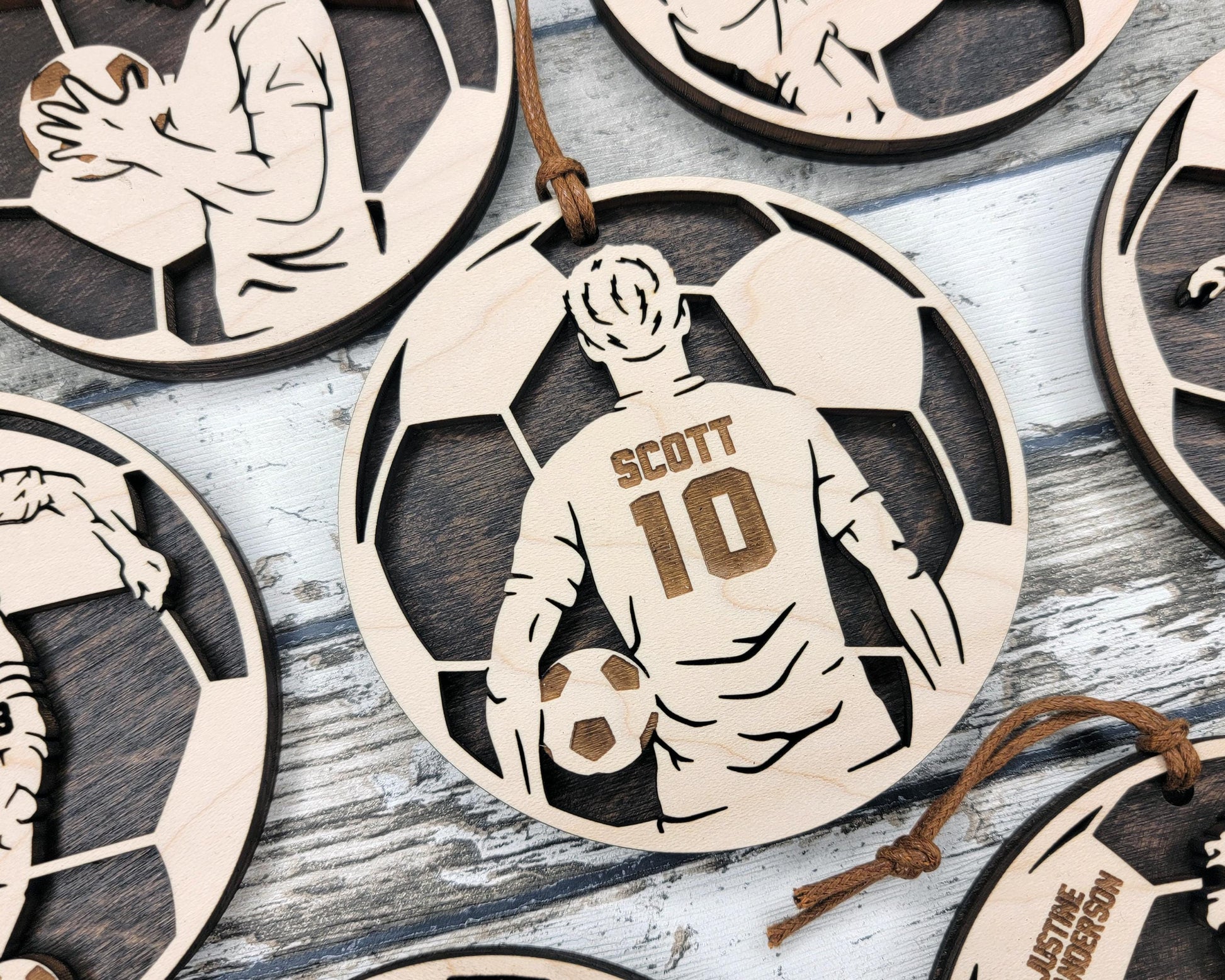Stadium Series Spotlight Ornaments - Soccer Expansion Set - 16 Ornaments - SVG, PDF, AI File Download - Works with all Laser Types