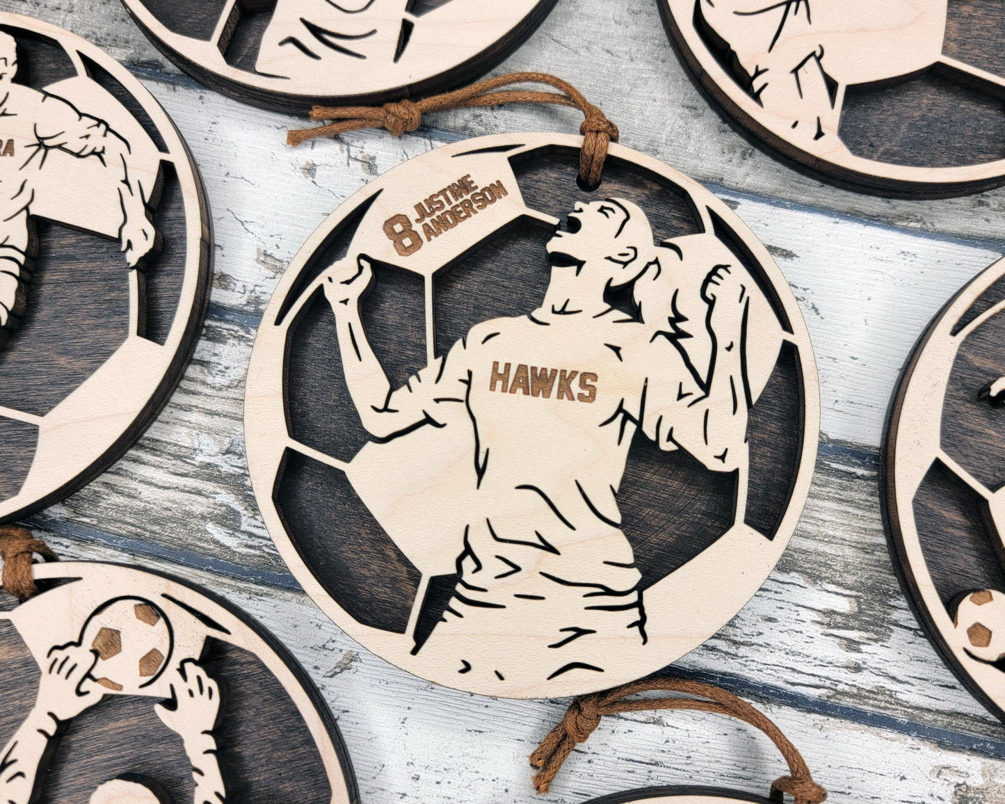 Stadium Series Spotlight Ornaments - Soccer Expansion Set - 16 Ornaments - SVG, PDF, AI File Download - Works with all Laser Types
