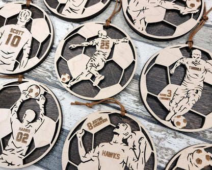 Stadium Series Spotlight Ornaments - Soccer Expansion Set - 16 Ornaments - SVG, PDF, AI File Download - Works with all Laser Types