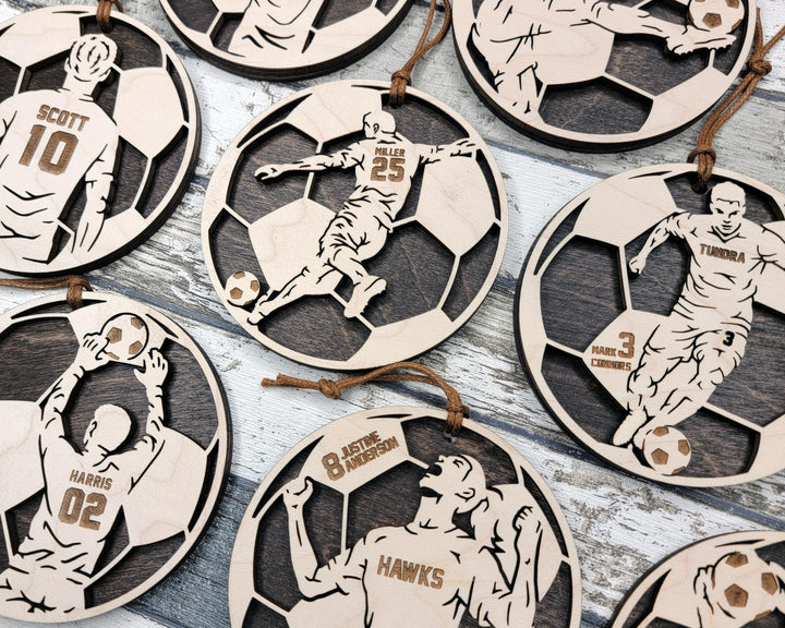 Stadium Series Spotlight Ornaments - Soccer Expansion Set - 16 Ornaments - SVG, PDF, AI File Download - Works with all Laser Types