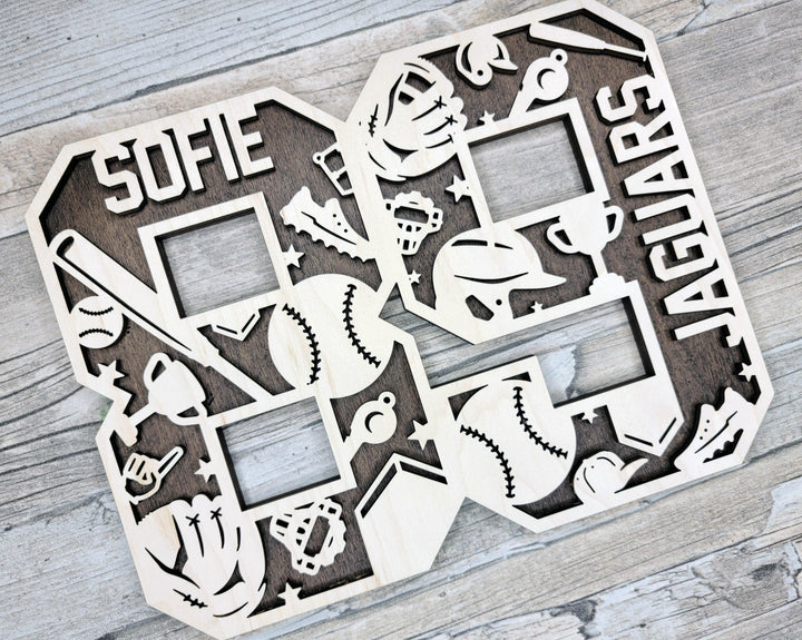 Stadium Series Letters and Numbers - Softball - Customizable and Non Customizable - SVG, PDF, ai File Download - Works with all Lasers