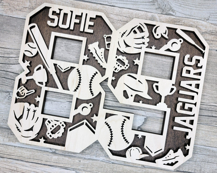 Stadium Series Letters and Numbers - Softball - Customizable and Non Customizable - SVG, PDF, ai File Download - Works with all Lasers