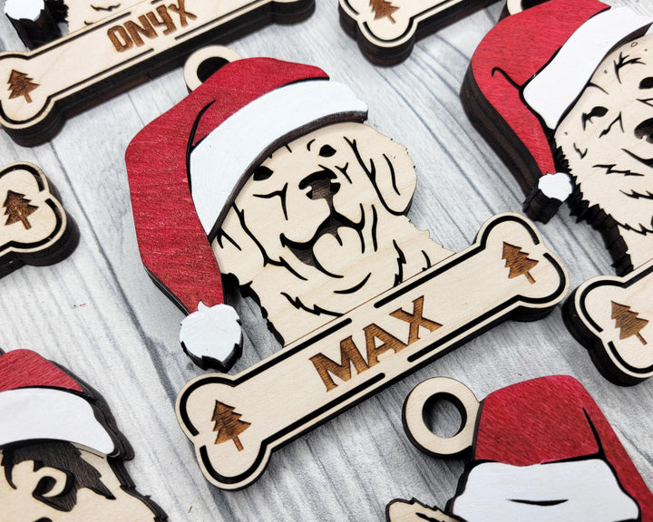 Santa Dogs Pack 1 - 50 Breeds included - SVG, PDF, AI File Download - Works on all Laser Types