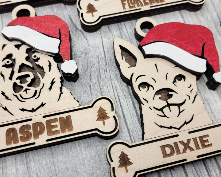 Santa Dogs Pack 2 - 50 Breeds included - SVG, PDF, AI File Download - Works on all Laser Types