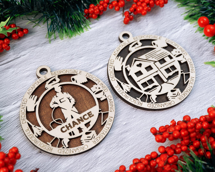 Homemaker - Occupational Ornaments - Contains 6 Ornaments Male and Female - Custom area - SVG, PDF, AI Files - Works on all Lasers