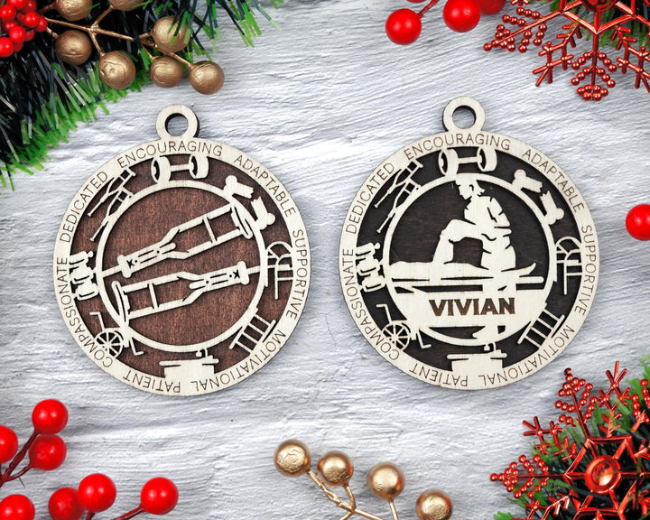 Physical Therapist - Occupational Ornaments - Contains 6 Ornaments Male and Female - Custom area - SVG, PDF, AI Files - Works on all Lasers