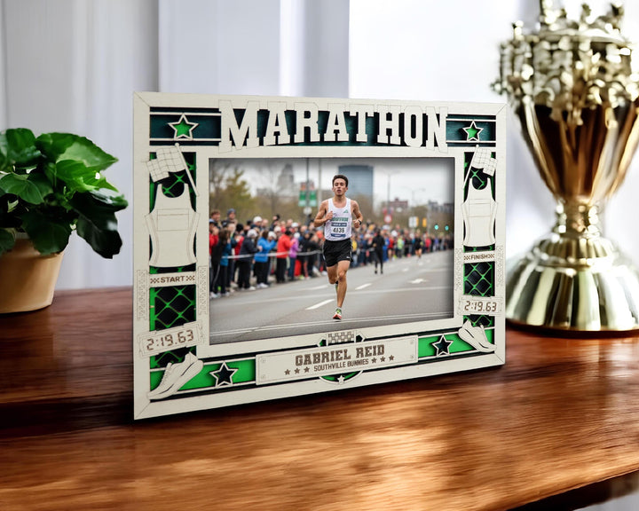 Marathon Icon Frames - Includes Frame Sizes 4x6, 5x7, 8x10 in Landscape and Portrait - Works with all Lasers