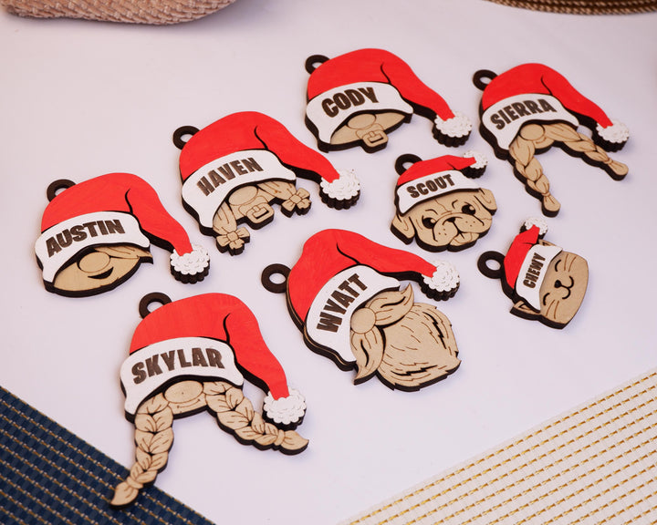 Santa Gnome Family - Customizable for the whole Family - SVG, PDF, AI Files - Works on all Lasers