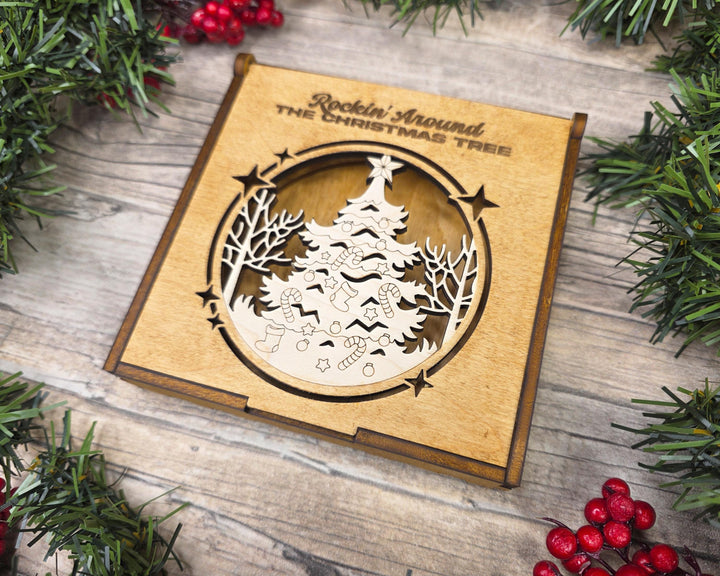 Ornament Gift Boxes - 8 Designs - Fits all wood thicknesses - SVG, PDF, AI Files - Works on all Lasers