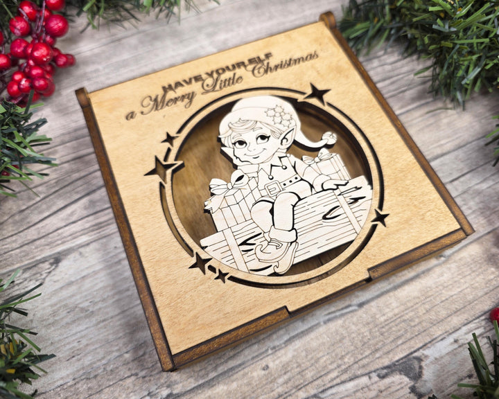Ornament Gift Boxes - 8 Designs - Fits all wood thicknesses - SVG, PDF, AI Files - Works on all Lasers