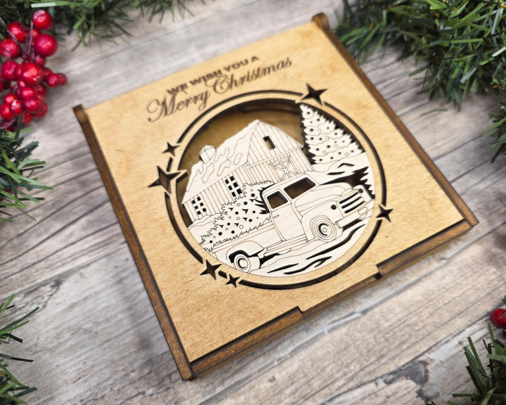 Ornament Gift Boxes - 8 Designs - Fits all wood thicknesses - SVG, PDF, AI Files - Works on all Lasers