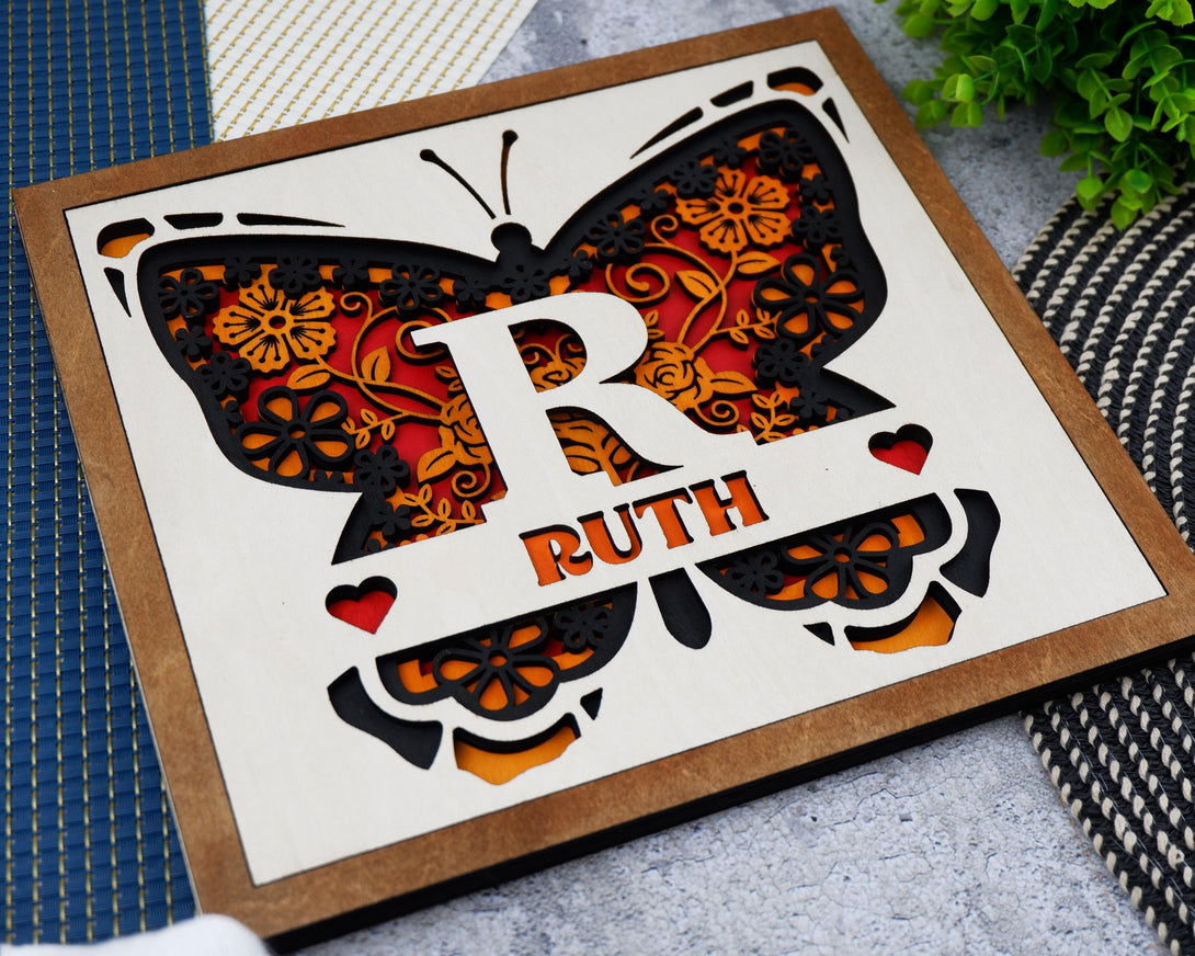Layered Letter Monograms - 5 Layered Kids Designs - SVG, PDF, AI File ...