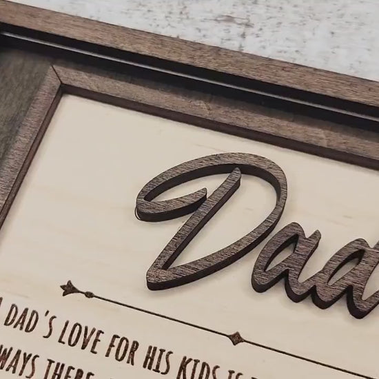 Dad's Toolbox Signage - 1-6 Name - 8 variations of 'Dad' - Tested on Glowforge, Xtool & Lightburn