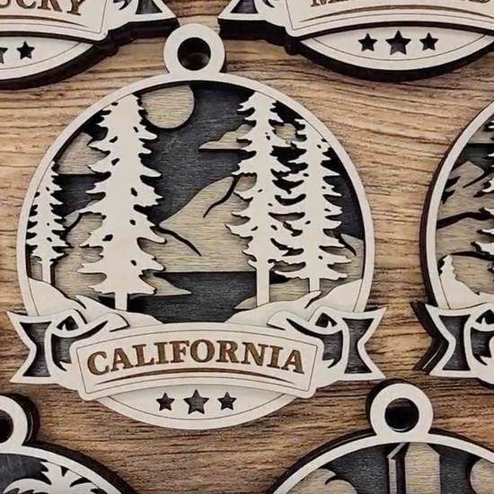 Arizona America Set - Includes Ornaments, Signage & Key Hanger - SVG, PDF, AI File types - Works With All Lasers